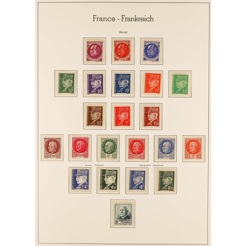 566 - FRANCE 1849 - 1944 COLLECTION of mint & used stamps in Lighthouse France hingeless album, chiefly mi... 