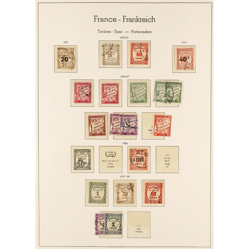 566 - FRANCE 1849 - 1944 COLLECTION of mint & used stamps in Lighthouse France hingeless album, chiefly mi... 