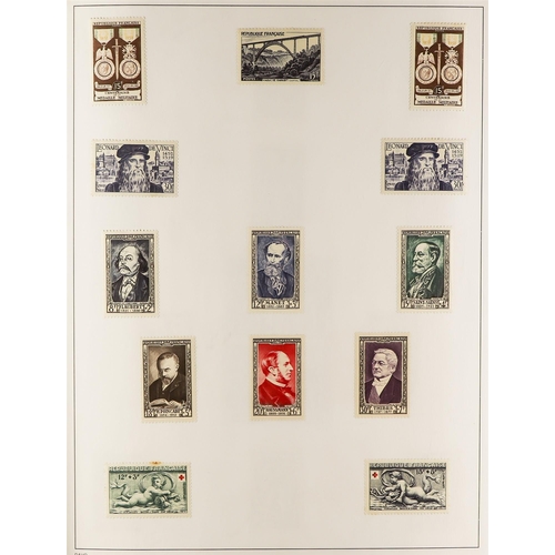 570 - FRANCE 1870's - 1990's MINT COLLECTION in album, note 1877-90 1c block 4, 1900-27 Merson vals to 2f ... 