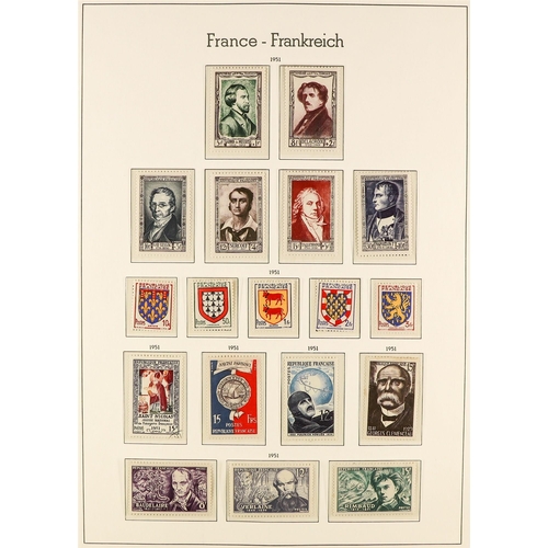 575 - FRANCE 1945 - 1969 COLLECTION. of 1000+ mint / never hinged mint stamps in a Lighthouse France album... 