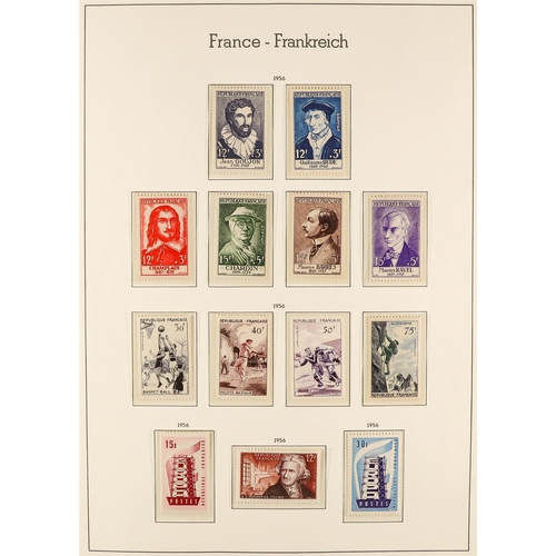 575 - FRANCE 1945 - 1969 COLLECTION. of 1000+ mint / never hinged mint stamps in a Lighthouse France album... 