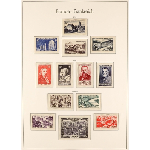 575 - FRANCE 1945 - 1969 COLLECTION. of 1000+ mint / never hinged mint stamps in a Lighthouse France album... 