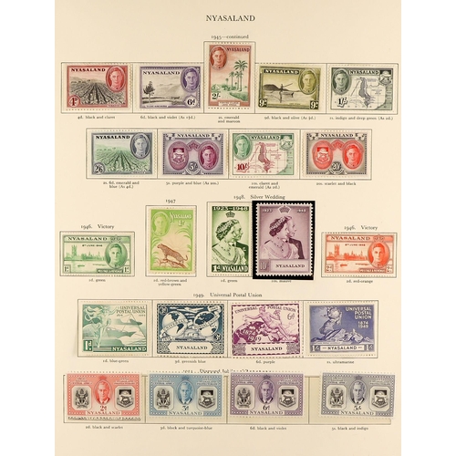 58 - COMMONWEALTH - BRITISH AFRICA FINE MINT COLLECTION on pages, near- complete for 1937 - 1952 incl Gam... 