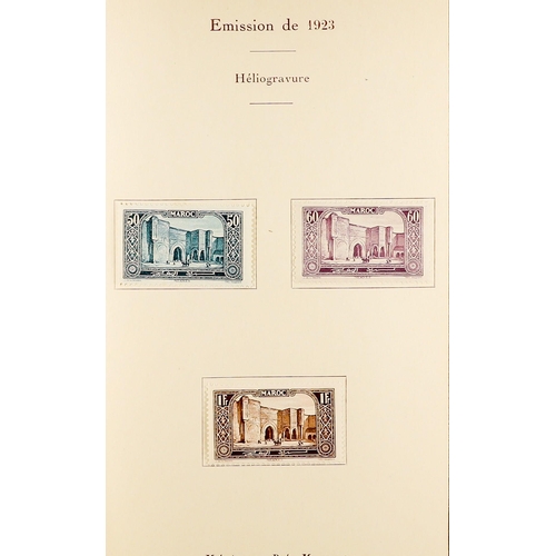 583 - FRENCH COLONIES 1917 - 1928 MINT COLLECTION of 100+ stamps in a special delegates book for the 1928 ... 