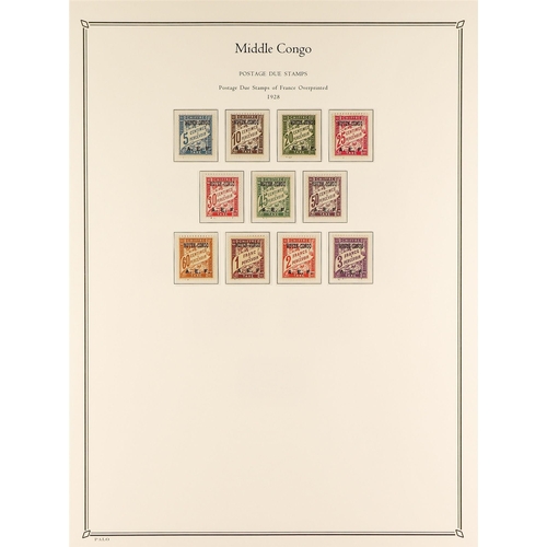 606 - FRENCH COLONIES MIDDLE CONGO 1907 - 1933 COMPLETE COLLECTION of mint / mostly never hinged mint sets... 