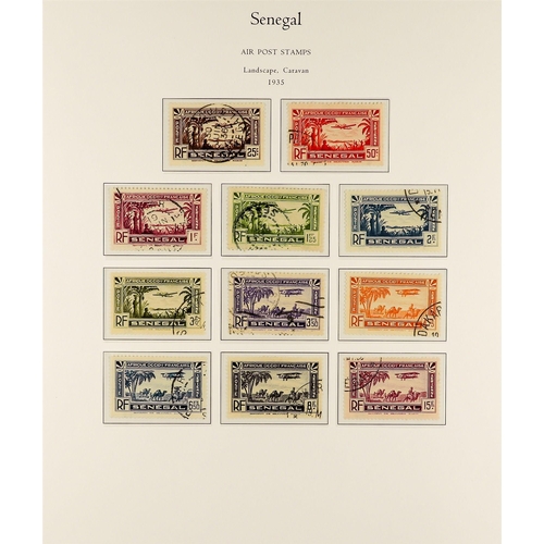 621 - FRENCH COLONIES SENEGAL 1887 - 1944 USED COLLECTION on album pages, note 1887 15 on 20c, 1892-93 set... 