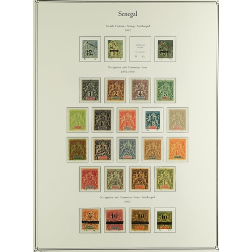 622 - FRENCH COLONIES SENEGAL 1892 - 1944 collection of 250+ mint (much never hinged) stamps in Palo 'Sene... 