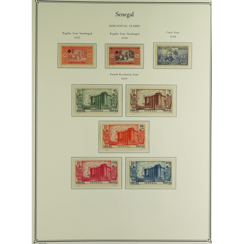 622 - FRENCH COLONIES SENEGAL 1892 - 1944 collection of 250+ mint (much never hinged) stamps in Palo 'Sene... 