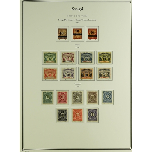 622 - FRENCH COLONIES SENEGAL 1892 - 1944 collection of 250+ mint (much never hinged) stamps in Palo 'Sene... 