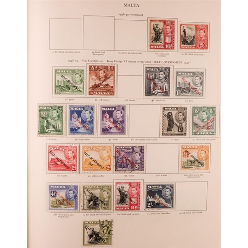 65 - 1936-1952 COLLECTION in Stanley Gibbons King George VI album, mint & used, includes (all mint) Aden ... 