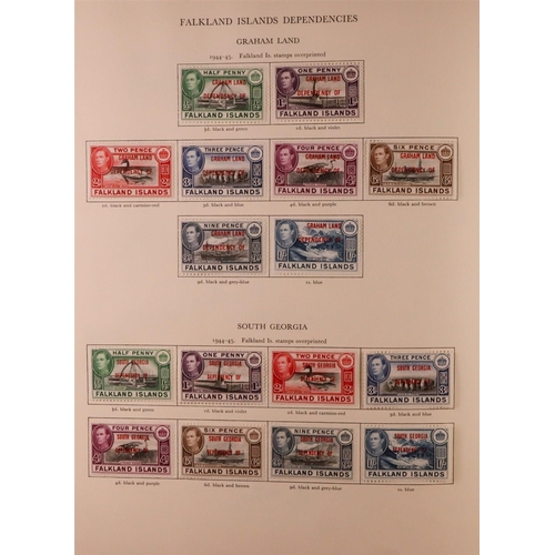 65 - 1936-1952 COLLECTION in Stanley Gibbons King George VI album, mint & used, includes (all mint) Aden ... 