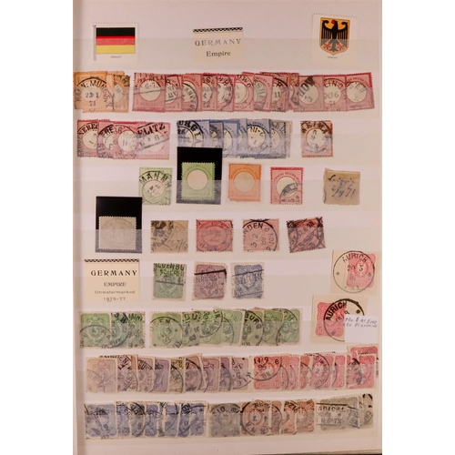 657 - GERMANY 1850's-1990's COLLECTION/ACCUMULATION in album & five stockbooks, mint (many never hinged) &... 