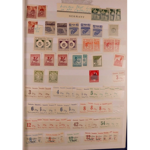 657 - GERMANY 1850's-1990's COLLECTION/ACCUMULATION in album & five stockbooks, mint (many never hinged) &... 