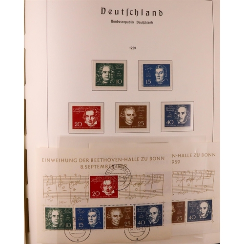 657 - GERMANY 1850's-1990's COLLECTION/ACCUMULATION in album & five stockbooks, mint (many never hinged) &... 