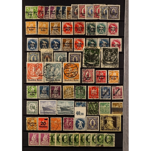 659 - GERMANY 1870's - 1990's MINT & USED ACCUMULATION in a small box, envelopes stuffed with stamps, inc ... 