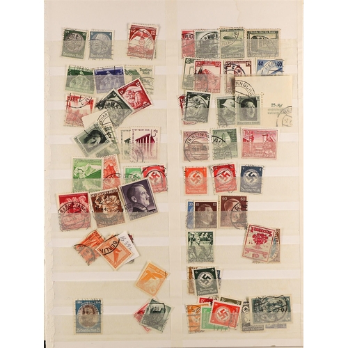 659 - GERMANY 1870's - 1990's MINT & USED ACCUMULATION in a small box, envelopes stuffed with stamps, inc ... 