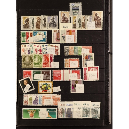 659 - GERMANY 1870's - 1990's MINT & USED ACCUMULATION in a small box, envelopes stuffed with stamps, inc ... 