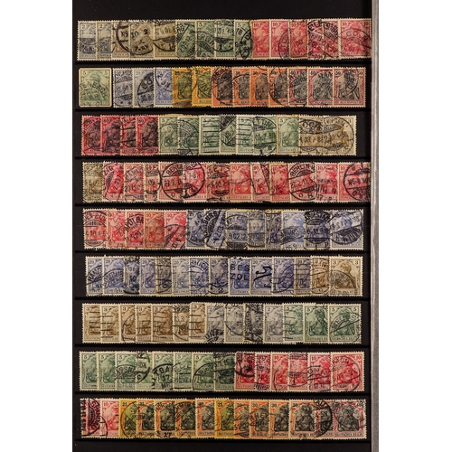 659 - GERMANY 1870's - 1990's MINT & USED ACCUMULATION in a small box, envelopes stuffed with stamps, inc ... 