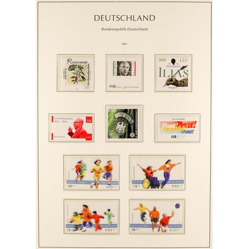 674 - GERMANY 1990 - 2005 RE-UNIFICATION COLLECTION in 2 albums, chiefly never hinged mint sets (with a fe... 