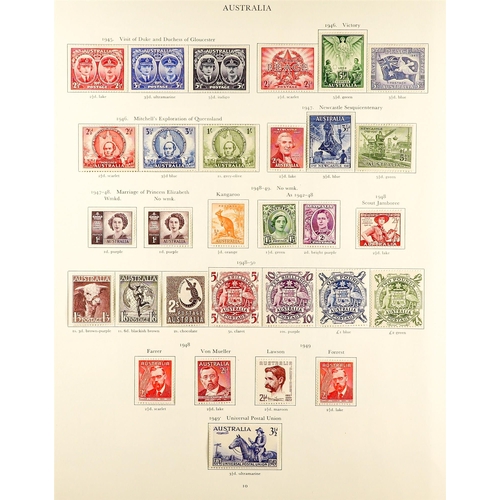 68 - COMMONWEALTH - BRITISH WESTERN PACIFIC FINE MINT COLLECTION on pages, highly complete for 1936 - 195... 