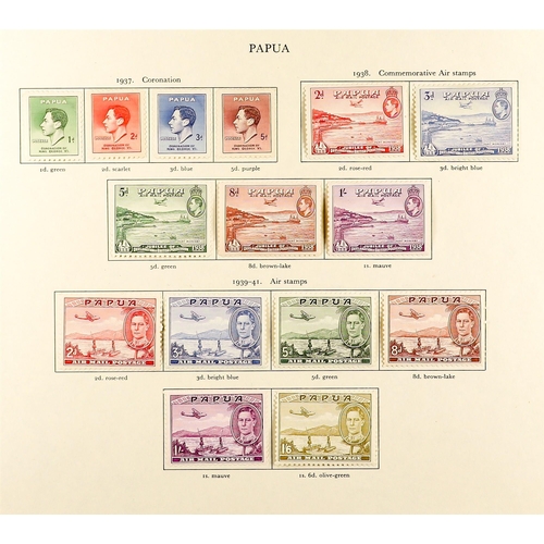 68 - COMMONWEALTH - BRITISH WESTERN PACIFIC FINE MINT COLLECTION on pages, highly complete for 1936 - 195... 