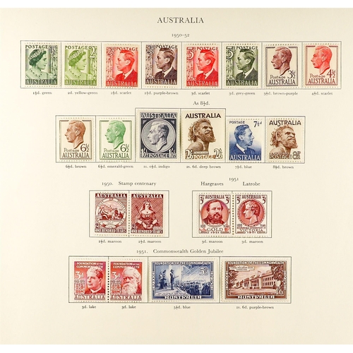 68 - COMMONWEALTH - BRITISH WESTERN PACIFIC FINE MINT COLLECTION on pages, highly complete for 1936 - 195... 