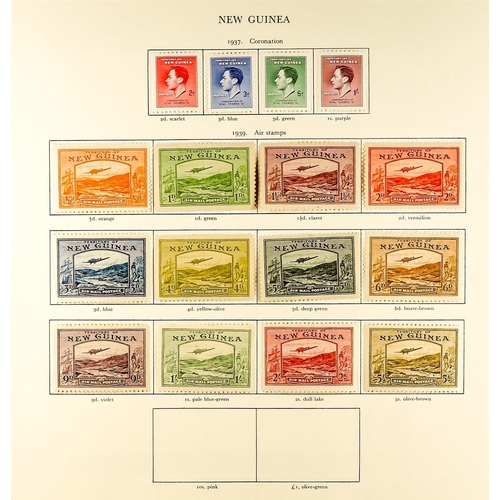 68 - COMMONWEALTH - BRITISH WESTERN PACIFIC FINE MINT COLLECTION on pages, highly complete for 1936 - 195... 