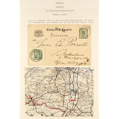 683 - GERMANY TRAVELLING POST OFFICES COLLECTION of 1859 - 1920's covers and cards incl. states, written-u... 