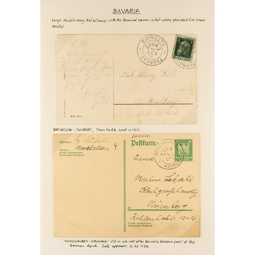 683 - GERMANY TRAVELLING POST OFFICES COLLECTION of 1859 - 1920's covers and cards incl. states, written-u... 