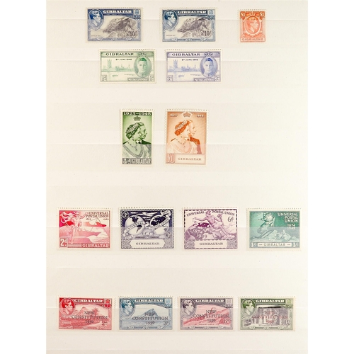 723 - GIBRALTAR 1937 - 1951 MINT COLLECTION with a complete basic run from 1937 Coronation to 1951 New Con... 