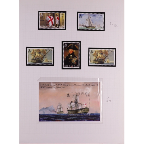 724 - GIBRALTAR 1949-2005 MINT COLLECTION in hingeless mounts in album, never hinged from 1971 onwards. In... 