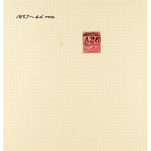 727 - GIBRALTAR GB USED IN GIBRALTAR COLLECTION of stamps and covers cancelled with 