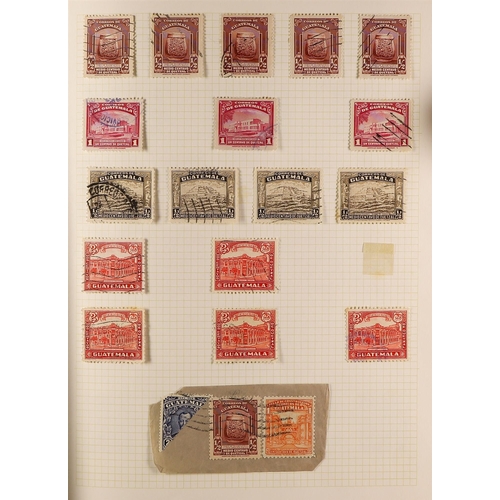 747 - GUATEMALA 1871 - 2000 COLLECTION of 1300+ mint & used stamps on album pages, note 1902 official set,... 