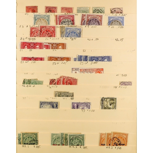 75 - COMMONWEALTH 1860's - 1990's MOSTLY USED STOCK with light duplication on manilla stock pages, note A... 