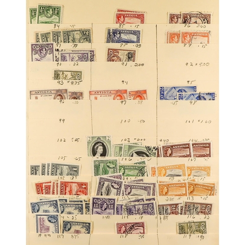 75 - COMMONWEALTH 1860's - 1990's MOSTLY USED STOCK with light duplication on manilla stock pages, note A... 