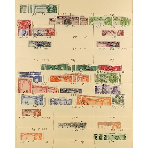 75 - COMMONWEALTH 1860's - 1990's MOSTLY USED STOCK with light duplication on manilla stock pages, note A... 