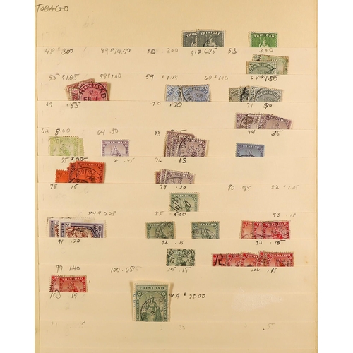 75 - COMMONWEALTH 1860's - 1990's MOSTLY USED STOCK with light duplication on manilla stock pages, note A... 