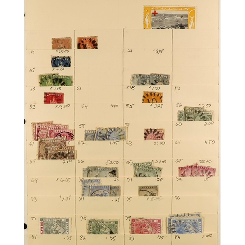 75 - COMMONWEALTH 1860's - 1990's MOSTLY USED STOCK with light duplication on manilla stock pages, note A... 