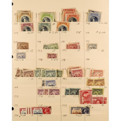 75 - COMMONWEALTH 1860's - 1990's MOSTLY USED STOCK with light duplication on manilla stock pages, note A... 