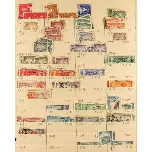 75 - COMMONWEALTH 1860's - 1990's MOSTLY USED STOCK with light duplication on manilla stock pages, note A... 