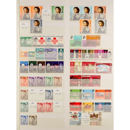 754 - HONG KONG 1937 - 2002 COLLECTION of around 1000 fine used stamps on protective pages, near-complete,... 