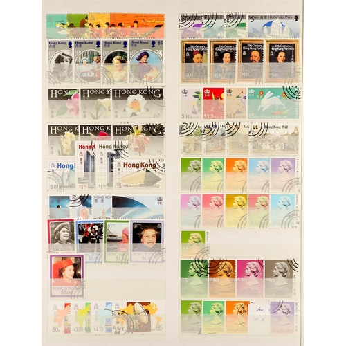 754 - HONG KONG 1937 - 2002 COLLECTION of around 1000 fine used stamps on protective pages, near-complete,... 