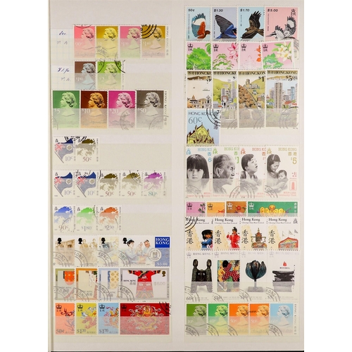 754 - HONG KONG 1937 - 2002 COLLECTION of around 1000 fine used stamps on protective pages, near-complete,... 