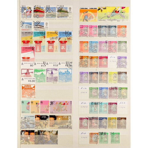 754 - HONG KONG 1937 - 2002 COLLECTION of around 1000 fine used stamps on protective pages, near-complete,... 