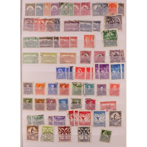 755 - HUNGARY 1871-1970's ACCUMULATION in ten stockbooks, includes 1871 Emperor issues, specialized used c... 