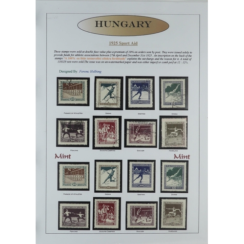 756 - HUNGARY 1871-2005 COMPREHENSIVE COLLECTION written up in sixteen matching albums, includes 1871 Empe... 