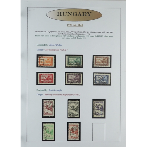 756 - HUNGARY 1871-2005 COMPREHENSIVE COLLECTION written up in sixteen matching albums, includes 1871 Empe... 