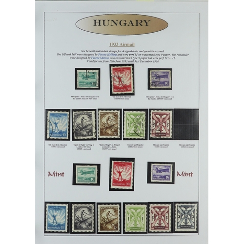 756 - HUNGARY 1871-2005 COMPREHENSIVE COLLECTION written up in sixteen matching albums, includes 1871 Empe... 