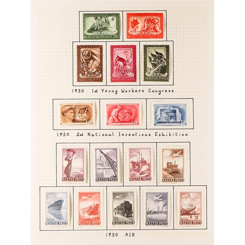 757 - HUNGARY 1944 - 1961 COLLECTION of chiefly mint stamps in album, note 1944 & 1945 Liberation sets, 19... 