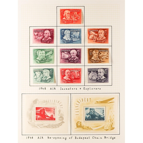 757 - HUNGARY 1944 - 1961 COLLECTION of chiefly mint stamps in album, note 1944 & 1945 Liberation sets, 19... 